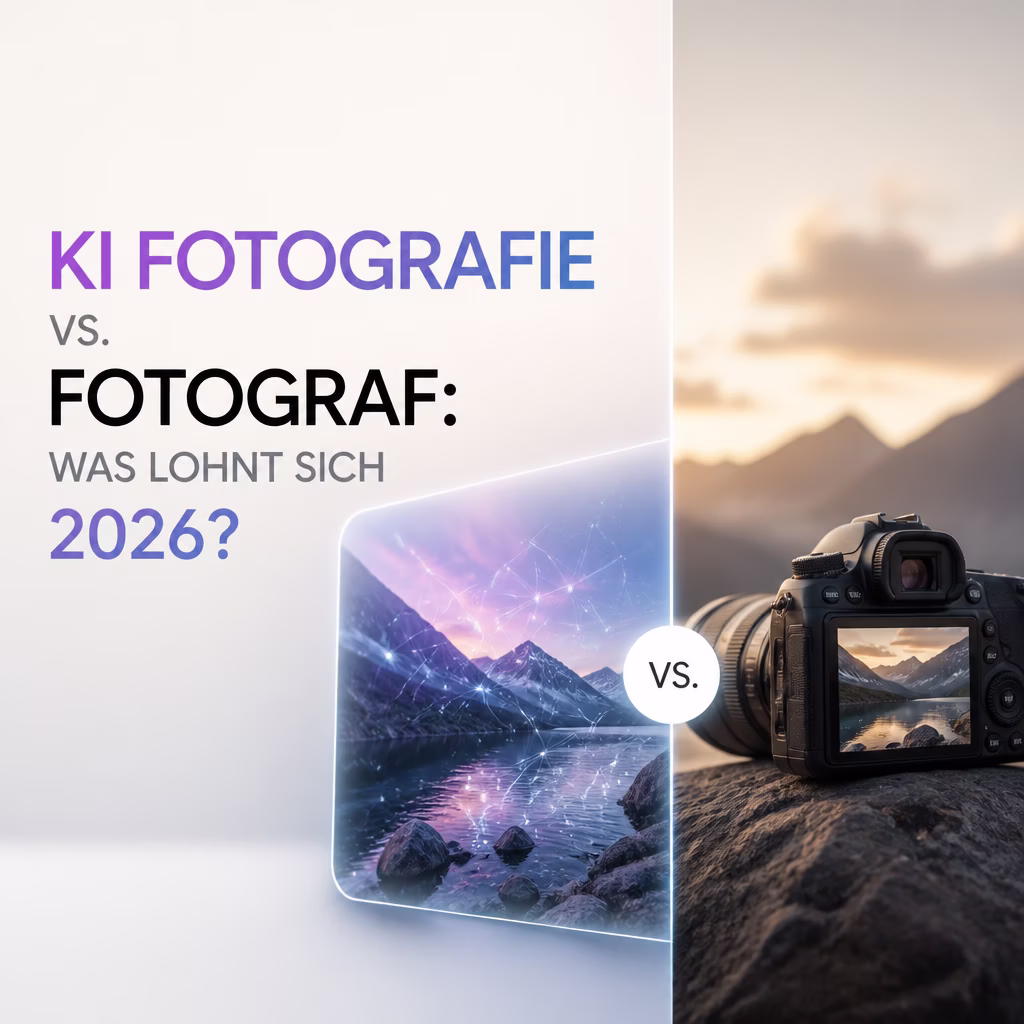 KI Fotografie vs. Fotograf: Was lohnt sich 2026?
